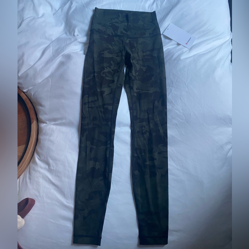 Lululemon Green Army Leggings NEW WITH TAGS
